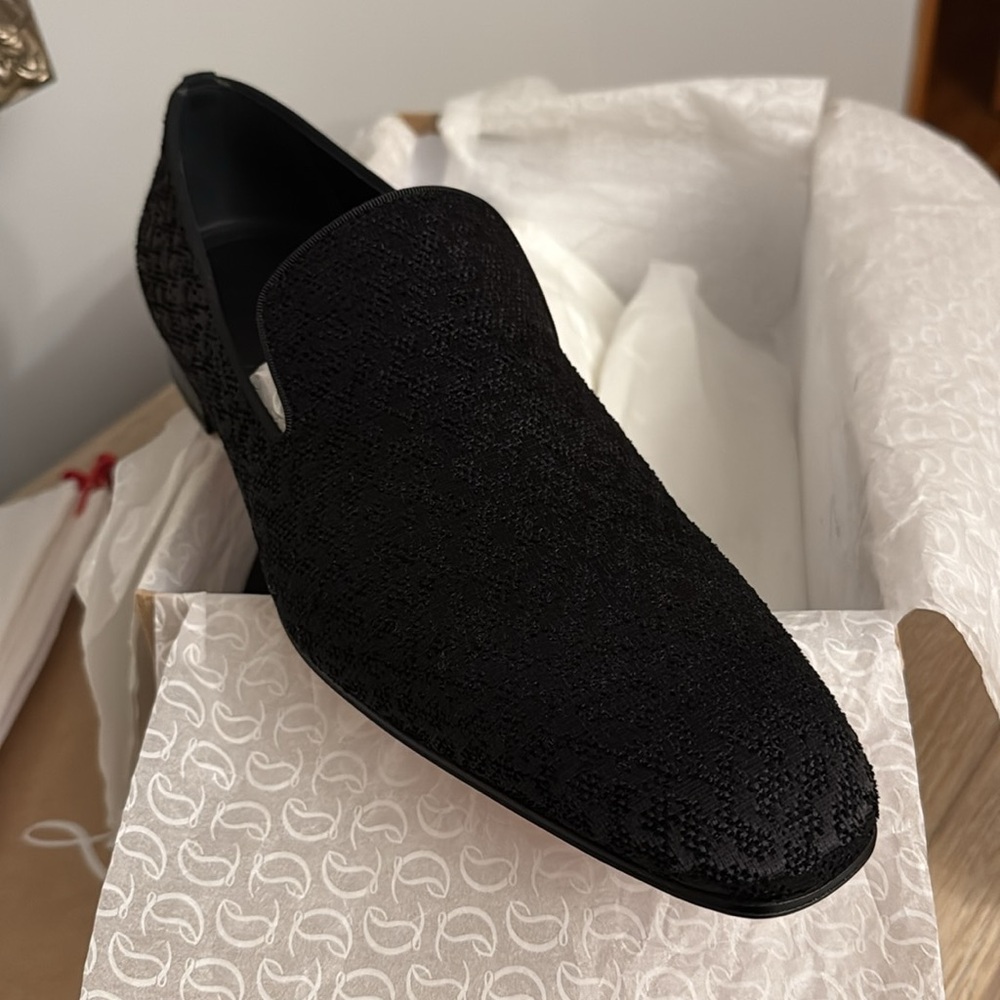 Christian Louboutin black Dandelion flat size 45